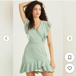 Altar'd State Isolde Faux Wrap Dress Size Large